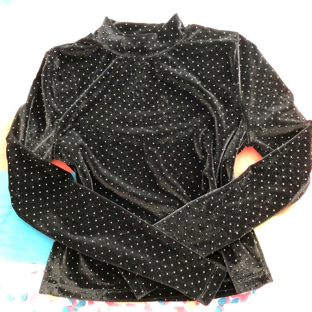 primark studded mockneck top 0